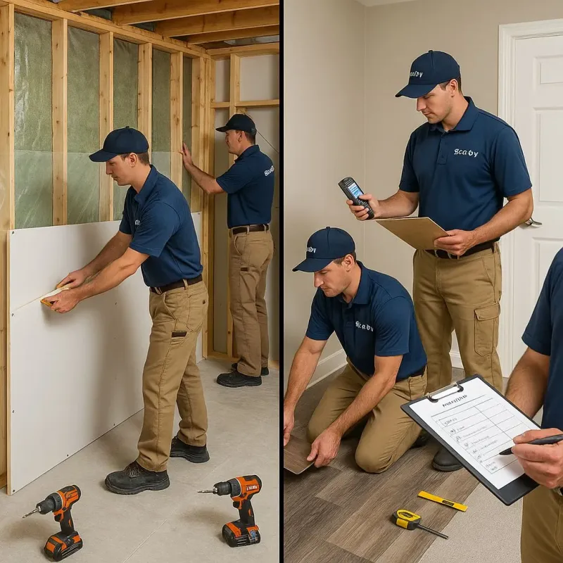 Repairs and Reconstruction process in East Brooklyn, CT